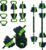 4-In-1 Adjustable Weights Dumbbell Set, Weight Set with Connector Used As Kettlebells, Barbell, Push Up Stand, Fitness Exercise Dumbbell, Free Weight Set for Home Gym