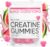 Creatine Gummies for Men & Women – Creapure® Creatine Monohydrate, L-Theanine, L-Tyrosine & B12 for Muscle Growth, Strength, Focus, Energy & Health – Low Calorie, Sugar-Free, & Vegan