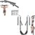 Kipika Wall Mounted Pull Up Bar & Pull Up Bands with Dip Belt – Heavy Duty Steel, Adjustable Resistance, Full Body Workout for Home Gym