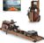 JOROTO Rowing Machine for Home, Air Magnetic/Water Foldable Rowing Machines with 10 Levels, Rower Machine with 350lbs Weight Capacity, App Compatiblem, Tablet Holder