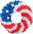 250th Anniversary Patriotic Wreath, Memorial Wreath 3D Eagle Wreath Front Door, Red White and Blue Wreath All Weather Farmhouse, Yard Garden Outdoor Holiday Decoration (F)