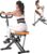 SogesHome Squat & Rowing Machine – Foldable Home Fitness Machine with 2 Adjustable Resistance Bands, 330 lbs Weight Capacity, Orange