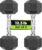 Hex Dumbbell Set, 2.5-65 lb Rubber Encased Exercise & Fitness Dumbbells, Weights Dumbbells Set of 2, Hand Weight for Strength Training