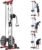 LAT Pulldown Machine, Multi-Functional Cable Machine with High and Low Pulley Station, Row Cable Machine Home Gym with Leg Support, Tricep Workout Equipment