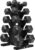 Hex Weights Dumbbells Set with Rack, 75-550 lb Rubber Coated Dumbbell Sets with Storage, Free Hand Weight for Strength Training, Exercise, Fitness, Home, Gym, Heavy Duty