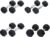 Ader Octagon Rubber Coated Dumbbell 15, 20, 25, 30 Lbs 4 Pairs 180 Lb