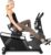 Elite RB X Recumbent Exercise Bike – FreeSync FTMS Bluetooth Smart App Connectivity – Compact 49″ (L) – Oversized Soft 4-Way Adj. Seat – 350 lb Cap. – Low Step-Thru Design – Commercial Grade