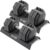 CAP Barbell ADJUSTABELL Adjustable Round Dumbbell Weights – Singles & Pairs | 12.5 lb, 25 lb & 55 lb | Multiple Handle Options
