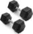 PAPABABE HEX Dumbbell Set 2.5-125lb, Rubber Encased Home Gym Dumbbells, Exercise & Fitness Weights Dumbbells for Women & Men, Hand Weight for Strength Training