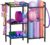 3 Tiers Dumbbells Yoga Mat Storage Rack with Elastic Straps for Kettlebells Foam Roller Resistance Bands Balls, Workout Equipment Organizer Weight Storage Holder with Hooks for Home Gym