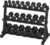 Hex Dumbbell Sets with Rack, 290-840 lb Rubber Encased Exercise & Fitness Dumbbells Set, Hand Weight for Strength Training, Weight Dumbbells
