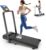 Foldable Treadmill with 10% Incline, 3.5HP Low Noise Walking Pad Treadmill with Handle Bar, Trisomy 4 in 1 Portable Under Desk Treadmills for Home/Office, 350 Lbs Capacity, APP & Remote Control