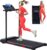 Electric Walking Pad with Handle Bar, 0.6-10MPH Portable Walkingp Pads Treadmills with Handles for Home Apartment Small, 3.5HP Foldable Folding Compact Treadmill for Small Spaces, LED Display, 400LBS