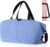 Timeet Expandable Gym Duffel Bag For Women with Yoga Mat Strap, 47L Sports Duffle Bag With Shoes Compartment&Dry Wet Pocket, Water Resistant Carry on Sports Weekend Travel Overnight Bag, Powder Blue