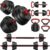 Adjustable Dumbbells, 22/33/44/66/88LBS Free Weight Set with Connector, 4 in 1 Weight Set Used as Kettlebells, Barbell, Push up Stand, Fitness Exercises for Home Gym Suitable Men/Women