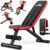 NICEPEOPLE Basic Weight Bench for Home Gym, 8 Backrests Adjustable Bench with 660LBS Weight Capacity for Chest Shoulders Arms Muscles, Foldable and Compact for Small Space Apartment Room