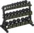HANDBODE 3-Tier Dumbbell Rack Stand, 1000LB Capacity Storage Rack, Weight Rack for Dumbbells, Kettlebell, 390–790 lb Rubber Coated Fixed Weight Sets, Home Gym Strength Training Equipment