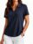 PINSPARK Womens Golf Shirt Short Sleeve Polo Shirts UPF 50+ Tennis Top V-Neck Workout Tops Collared Activewear T-Shirts