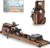 JOROTO Rowing Machines for Home Use, Foldable Rower Machine with Bluetooth Monitor, Tablet Holder Water Rowing Machine