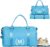 Gym Bag for Women, Personalized Duffle Bag with Shoe Compartment, Sports Bag for Yoga & Dance with Wet Pocket and Mat Strap(AquaBlue,M)