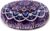 Hihealer Meditation Cushion, Large Velvet Floor Pillow for Yoga, Meditation & Mindfulness, Supportive Memory Foam Bolster (Purple)