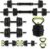 44LB Adjustable Dumbbell Set, 4-in-1 Weight Set with Barbell, Kettlebell & Push-Up Stand, Free Weights for Home Gym, Full Body Strength Training for Men & Women