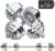VIVITORY Fitness Dumbbells Set, Adjustable Weight Sets up to 11/22/44/66/100 lbs, with Metal Connecting Rod Used As Barbell, Chromed Weights, Hardcover Gift Box, Home Gym Work Out Training Equipment