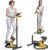 Twist Stepper Machine with Adjustable Handlebar, Added Waist Twisting Function, Quiet Stair Stepper for Exercise at Home, Mini Stepper Machine with 300 LBS Capacity, Fitness Stepper with LCD Monitor