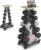 Vertical Dumbbell Rack Stand with Wheels, 5-Tier A-Frame Mobile Weight Storage for Dumbbells, 300LBS Capacity Professional Solid Steel with Training Assist Platform & Bottom Tray, Perfect for Home Gym Fitness Organization (Rack Only)