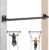 36″ Heavy Duty Pull Up Bar Wall/Joist Mounted, 600 LB Capacity, Multi-Grip Bar for Garage & basement rafter Use – All-in-One Workout Station with Carabiners & Space-Saving Design