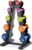 HolaHatha Neoprene Dumbbell Weights Set with Rack, Home Gym Equipment, 56 Lbs, Multicolor – Portable Weighted Exercise Dumbbells for Fitness, Training, and Lifting Workouts