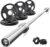 RitFit Barbell Weight Set – 4/6FT Olympic Barbell with Weight Plates (55-115LB Total) – Weightlifting Equipment for Squats, Curls, Deadlifts, Presses, Hip Thrusts
