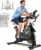 Exercise Bike, Wenoker Stationary Bike for Home, App Supported Indoor Bike with Silent Belt Drive, Heavy Flywheel, Multi-grips Handlebar and Upgraded Digital Display