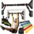 Pull Up Bar for Doorway with Resistance Bands & Wrist Wraps, Adjustable Chin Up Bar for Upper Body Workouts, 29.9″ – 35.5″ Locking Mechanism, No Screw Installation, Supports 880 lbs