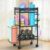 Dumbbell Rack Stand Only, Home Weight Rack for Dumbbells Kettlebells Yoga Mat, Home Gym Storage Rack with Wheels and Hooks, Space Saving Workout Equipment Organizer. ﻿
