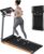 Merax Walking Pad with Handle Bar, 3.0HP Foldable Treadmills for Home Small, 7.5MPH Treadmill with 15% Incline, 300 LBS Capacity Walking Pad Treadmills Machine with Bluetooth and Heart Rate Sensors