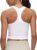 CRZ YOGA Butterluxe Crop Yoga Tank Tops for Women – Workout Athletic Casual Tight Scoop Neck Racerback Sleeveless Shirts