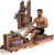 Rowing Machines for Home,Water Rowing Machine with Foldable Design,400LBS Capacity,LCD Monitor,Smooth Glide Rails,Comfortable Seat,Free App(Bluetooth) Supported for Immersive Water Rower&Home Gym
