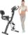 16-Level Adjustable Magnetic X-Bike for Home Gym Cardio – Foldable Upright/Recumbent Bike with LCD & Arm Bands – 350 lbs Capacity – Space Saving Design