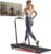Sunny Health & Fitness Sleek Compact Smart Treadpad Treadmill with 6-Level Auto Incline, Remote Control, Shock Absorption, Optional Dual Mode Walking/Running & Free SunnyFit App Bluetooth Connectivity
