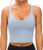 THE GYM PEOPLE Womens’ Sports Bra Longline Wirefree Padded with Medium Support