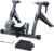 Sportneer Bike Trainer – Fluid Indoor Bike Trainer Stand for 26-28″ & 700C Wheels – Riding Cycling Exercise Stationary Bicycle Stands Trainer with Quick Release Lever & Front Wheel Riser Block