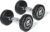 RitFit 5-250 LBS PVC Encased Round Dumbbell sets with Knurled Handle and Optional Rack, Strength Training Equipment for Home Gym