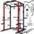 C1-V4 Power Cage, 2000LBS Squat Rack with LAT Pulldown, Multi-Function Weight Cage Strength Training Machine, Workout Cage with More Attachments for Home Gym Garage