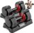 25/55lb Pair Adjustable Dumbbell Set, Adjustable Dumbbells Set of 2, 5 in 1/10 in 1 Free Weights Dumbbells Set with Anti-Slip Texture Handle, Weight Set For Home Gym Suit both Men and Women