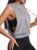 Remidoo Sleeveless Hoodies for Women Hooded Tank Workout Crop Top Open Side Athletic Gym Tops