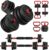 Adjustable Dumbbell, 20/30/40/60/80lbs Dumbbells Set, 4-in-1 Free Weights for Women/Men Workout Equipment Used as Barbell/Kettlebells/Push up Stand for Home Gym