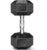 TLGREEN 30-85LB Single Dumbbell Rubber Coated Cast Iron Hex Black Dumbbells, Weights Dumbbells Single