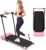 Walking Pad with Handle Bar, Foldable Treadmill for Small Space – with Handles, Safety Key, 2.5HP Quiet Brushless Motor, 0.6-7.6MPH, LED Display, 300LBS, Compact Treadmills for Home & Office