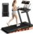 12% Incline Treadmill with Handle, 3-in-1 Portable Treadmills for Home and Office, Foldable Treadmills with 300 Lbs Weight Capacity, 3.0HP Quiet Walking Pad Treadmill, Three Touch Screen